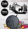 17.5”x11” Rustic Forest Wall Art – Elegant Deer Decorations for Home – Perfect for Cabin and Nature-Inspired Interiors