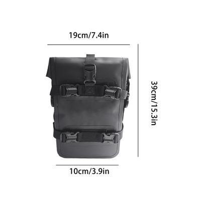 Adventure Motorcycle Crash Bar Bag, Waterproof Gear With Mo&lle Webbing, Durable Frame Pouch For Long Distance Touring Road Trip
