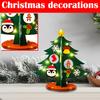 Children DIY Felts Christmas Tree Christmas Tree Desktop Decoration Crafts Materials