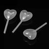 50Pcs 4ml Jam Straw Heart Shape Disposable Plastic Evenly Permeate Flavor Dropper Kitchen Tool
