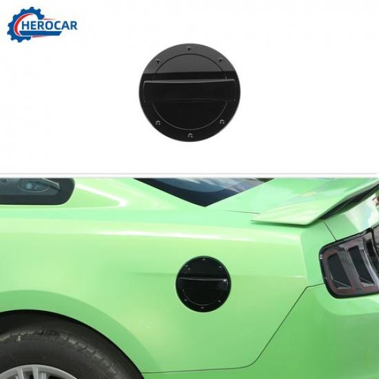 Carbon Fiber Filler Fuel Door Tank Gas Cap Decor Cover Trim For Ford Mustang ABS