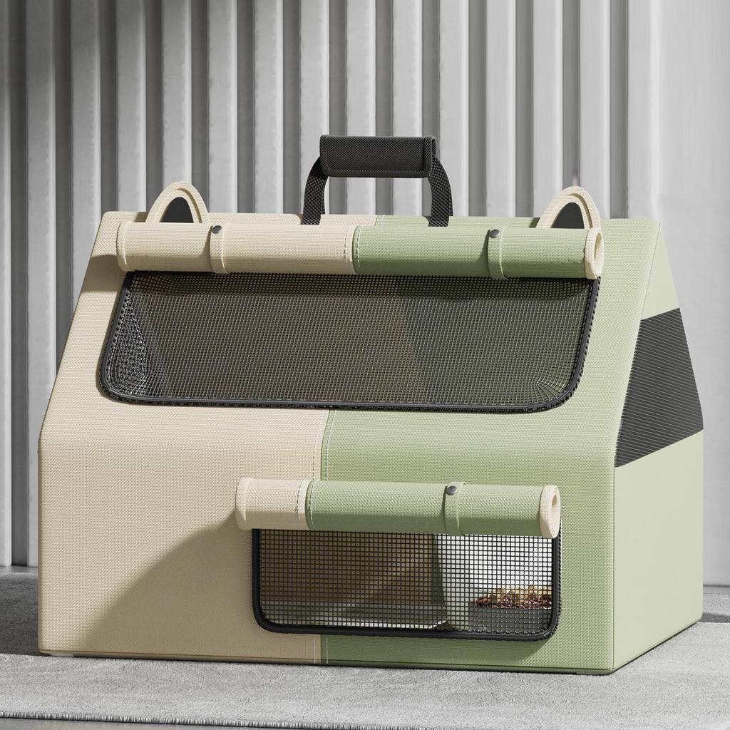   Cat Tent Crate Comfortable Oxford Cloth Portable Enclosed Pet Tent for Pregnant Cat Nursing Area  