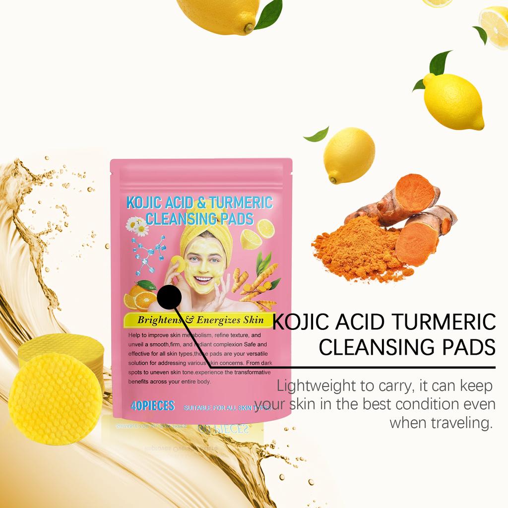 Turmeric Tricarboxylic Acid Cleansing Pad Cleansing Gentle Daily Skin Care Moisturizing Skin