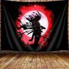 Tapestry Anime Samurai Cool Japanese Black