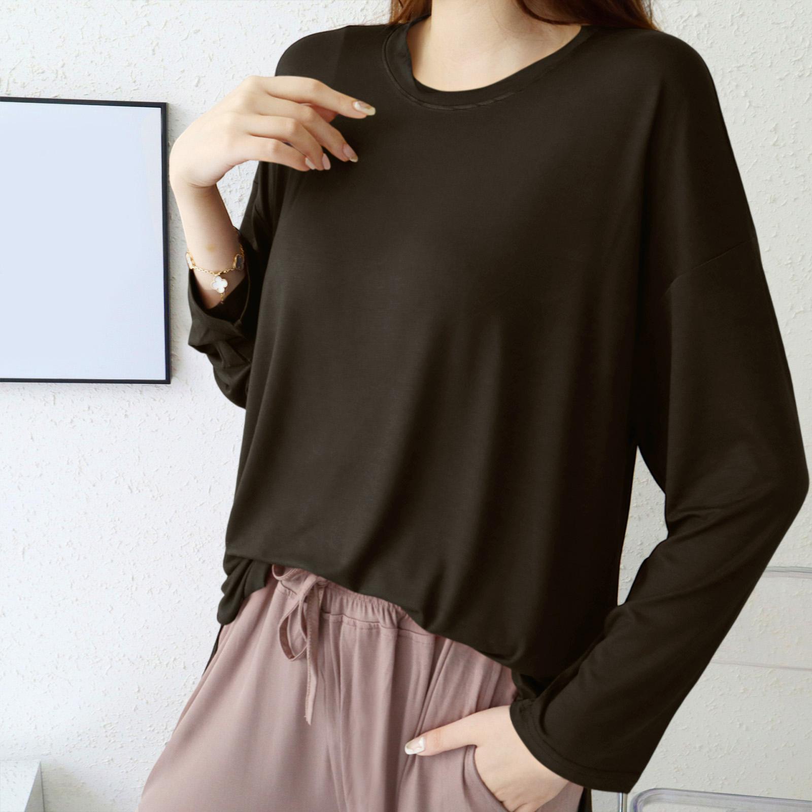 Thin Home Cotton Bag Color Women s Long,sleeved Home Clothes One Size