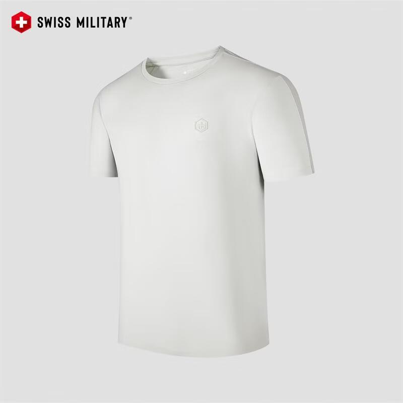 SWISS MILITARY Men s Quick-Dry Cooling Short Sleeve T-Shirt M светло-серый