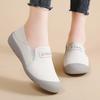 Fashion Spring Women Flat Casual Shoes Comfort Non Slip Loafers Ladies Slip On Sneakers Zapatos Mujer Summer Hollow Women's Leather Shoe