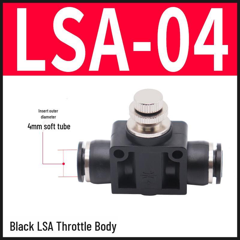 Pneumatic SA4/6/8/10 Pipe One-Way Throttle Valve Air Hose Connector