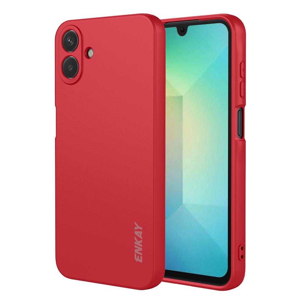 For Samsung Galaxy A07 Silicone Case ENKAY HAT PRINCE Straight Edge Cell Phone Back Cover