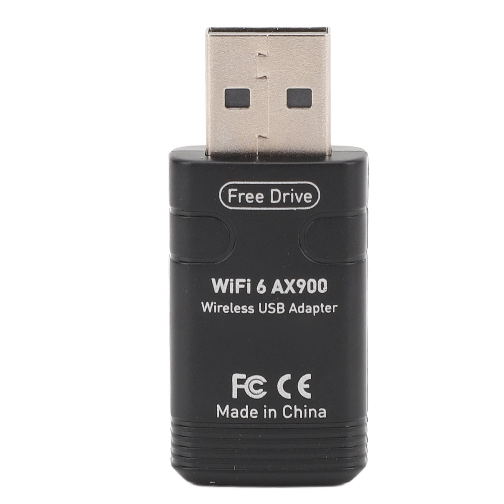 

Wireless Network Adapter AX900Mbps Wireless Fidelity 6 BT 5.3 2.4G 5.8Ghz Dual Band USB Wireless