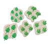 5Pcs Small Freshes Fondant Silicone Mold Ginkgos Bilobas Leaf Four-leaf Clover and Chocolate Decorative Cake Mold