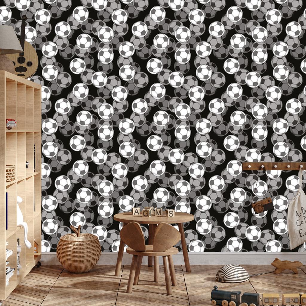 3D Optical Wallpaper and Football for Living Room and Bedroom 50x1000