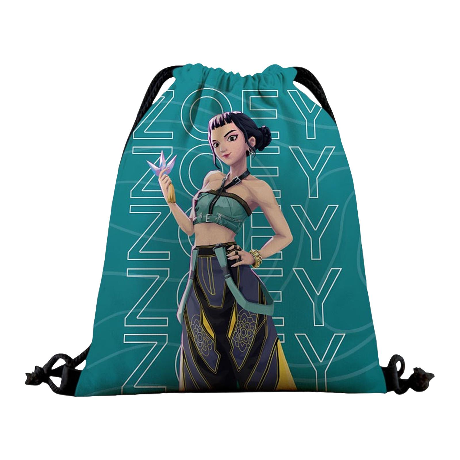 

Плакат женской группы, напечатанный холщовый мешок в стиле для поддержки фанатов, на молнии, полноцветный рюкзак на шнурке, сумка для хранения со шнурком и кулиской One Size