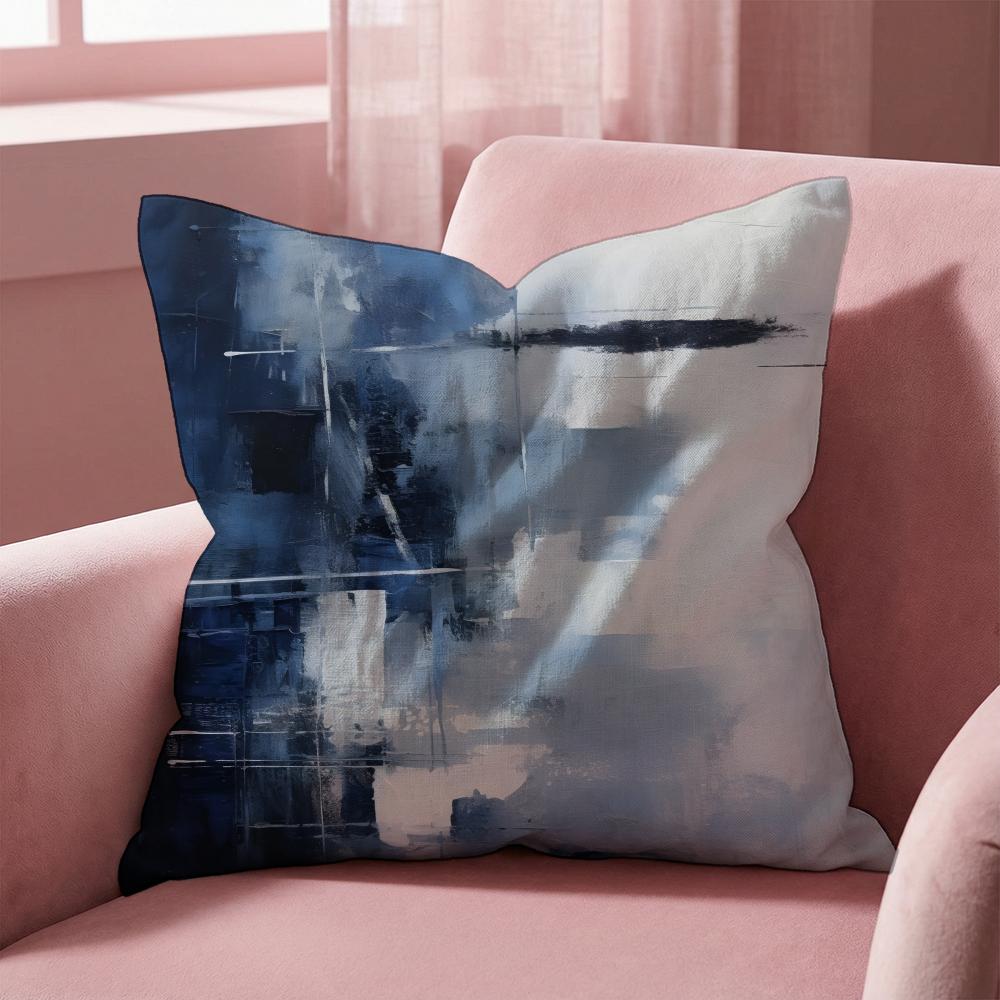 Abstract Texture Cushion Cover MultiScene Pillow Cover for Home Car Reversible Soft Durable for Daily Use