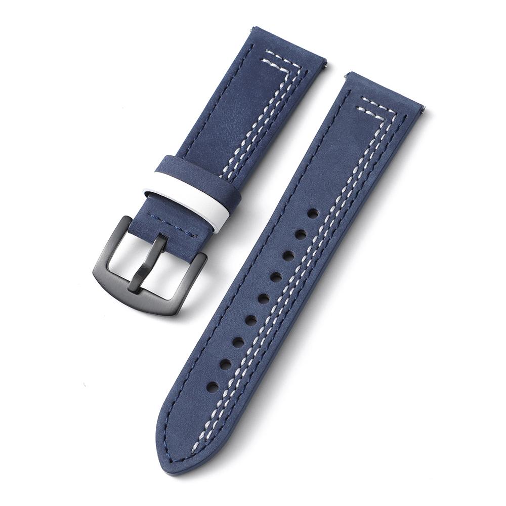 Vintage Genuine Leather Watchbands for Samsung Galaxy for Huawei Bands 22mm 20mm Women Men Cowhide Watch Band Strap Watchband