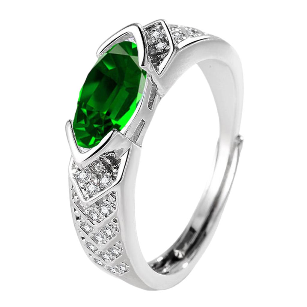 Adjustable Moissanites Diamonds Rings Decoration for Trendy Women Promoting Elegant Styles and Healthy Mood Wear