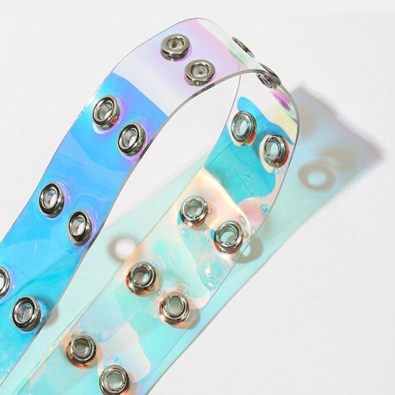 Eye Catching Waist Belt with Double Pin Buckle for Adult Clear Waist Belts for Women Coat Dress Adjustable Length