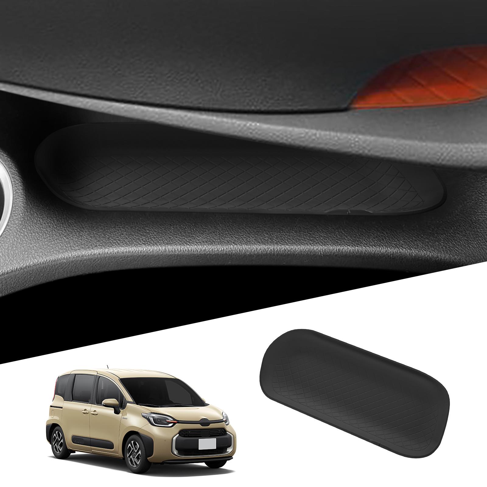 

for Toyota Sienta 170 Series 2016-2025 Silicone Copilot Storage Box Tray Organizer Tidying Car Interior Accessories Black