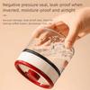 Press-type Coffee Bean Storage Bottle Airtight Food Grain Glass Tank  Kitchen Storage