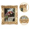 Retro Design Photo Frame Wall Art Resin Craft Home Decor Wall Mounted for Restaurant Living Room Office Apartment Birthday Gift