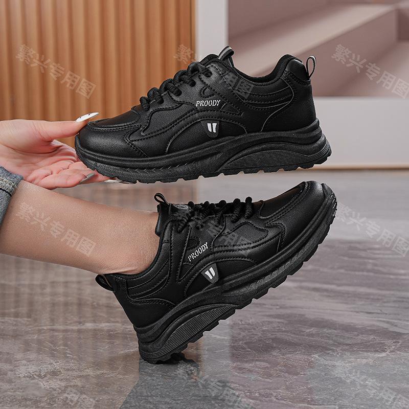 New autumn casual sports shoes ins lightweight soft-soled thick baseplate shoes G
