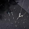 60Pcs 201 Stainless Steel Pendants Cone Charms Stainless Steel Color 15x4mm Hole: 1.8mm