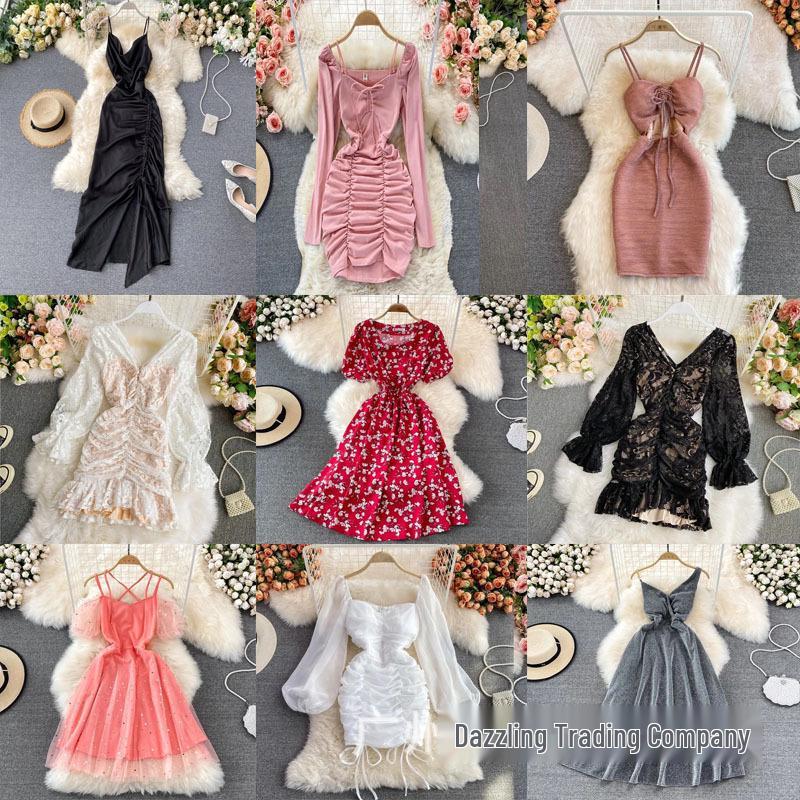 2025 New Tie-Dye Irregular Sexy Suspender Dress for Women