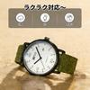 Anacend Simple Quartz Analog Watch 3atm Waterproof Cute Unisex Khaki