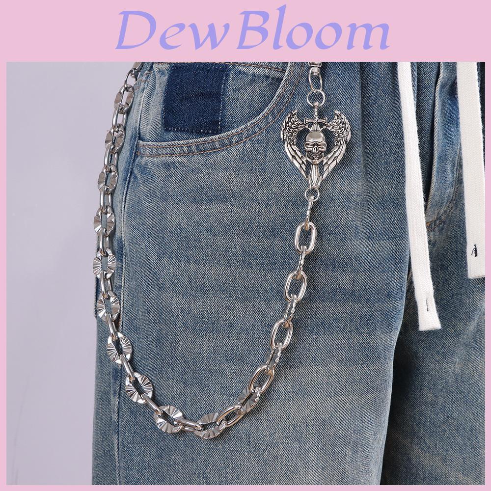 Metal Hip Chain For Men With Skull Pendant Hip Hop Style For Summer Outdoor Fashion