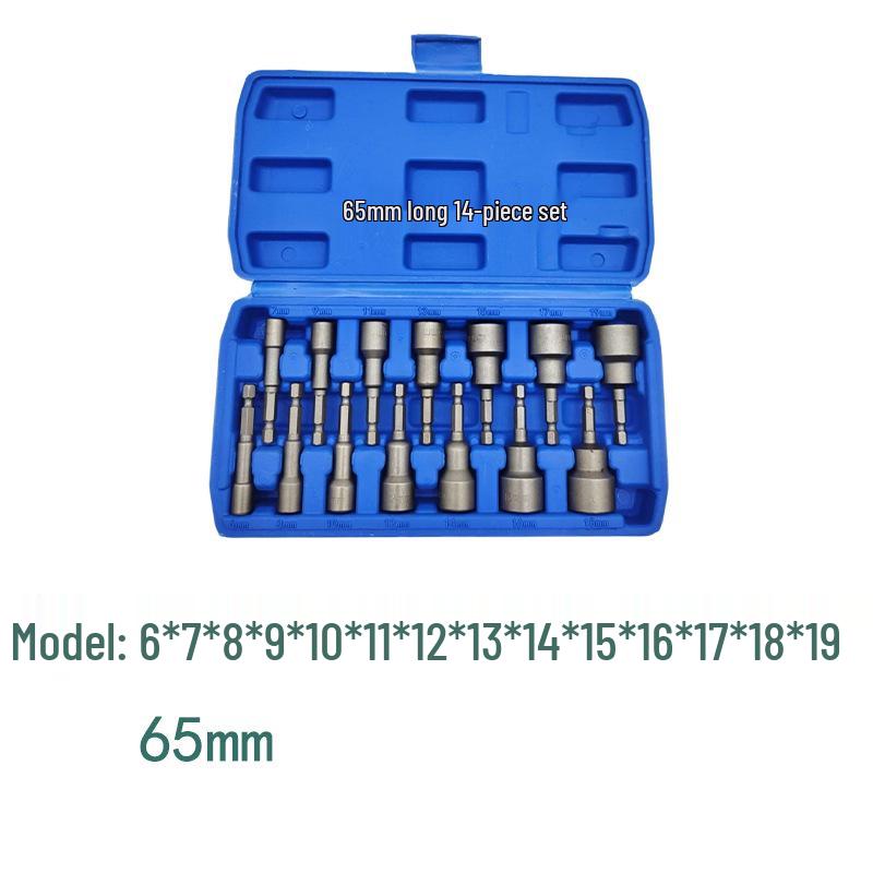 Magnetic Deep Hex Electric Wrench Drill Socket for Self-Tapping Screws