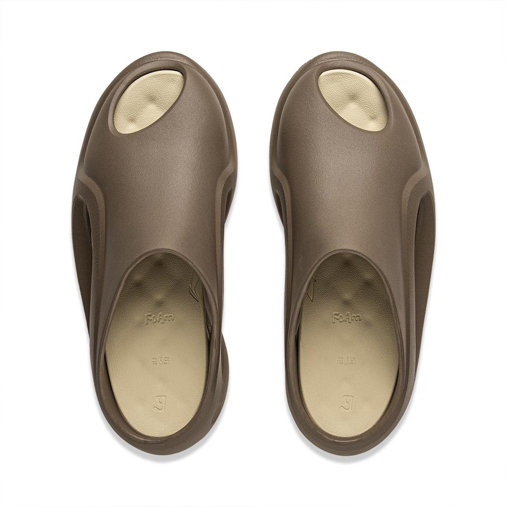 New LiNing Cloud Wandering Slay 2.0 Slip Resistant Odor Resistant Abrasion Resistant Slide Slippers Unisex Brown AZSV009-4