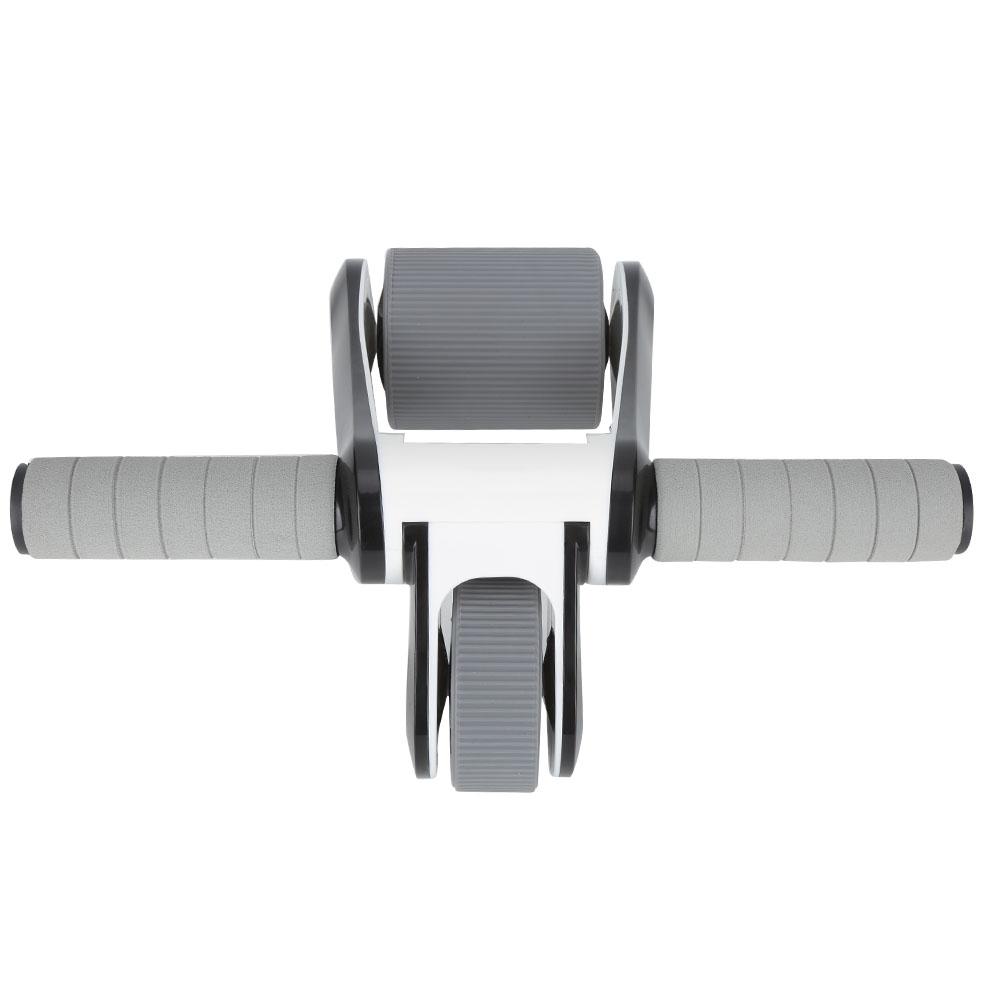 2 Wheels Ab Wheel Roller Abdominal Muscle Exerciser Gym Home Fitness Equipment with Knee Padblack