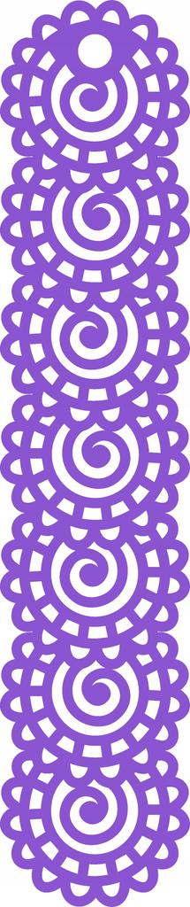 A7 Pendant openwork decoration gray 18x90