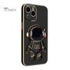 Phone Protective Case Cartoon Foldable Camera Protector Astronaut Mobile Phone Cover with Stand for iPhone 14/Pro/Max (Plus)/Pro Max