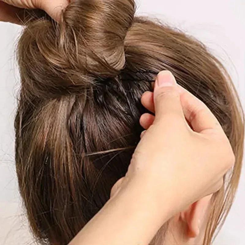 Schwarze Haarklammern U-förmige Haarnadel Frauen Unsichtbare wellenförmige Haarnadel Frisurstyling Metallhaarklemmen Haarspange Haaraccessoires