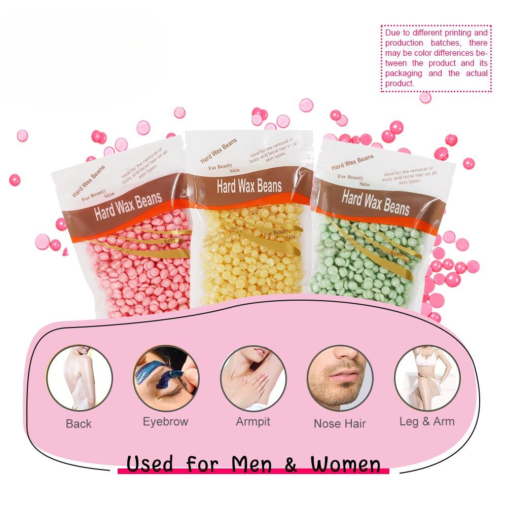 

100 г/3,52 унции горячего воска для удаления волос, депиляции, восковые бобы для нагревателя воска, безболезненно для всех видов удаления волос