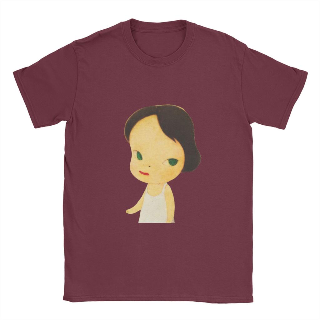 Yoshitomo Nara Men's T Shirts Vintage Tees Short Sleeve Crewneck T-Shirts 100% Cotton New Arrival Clothing
