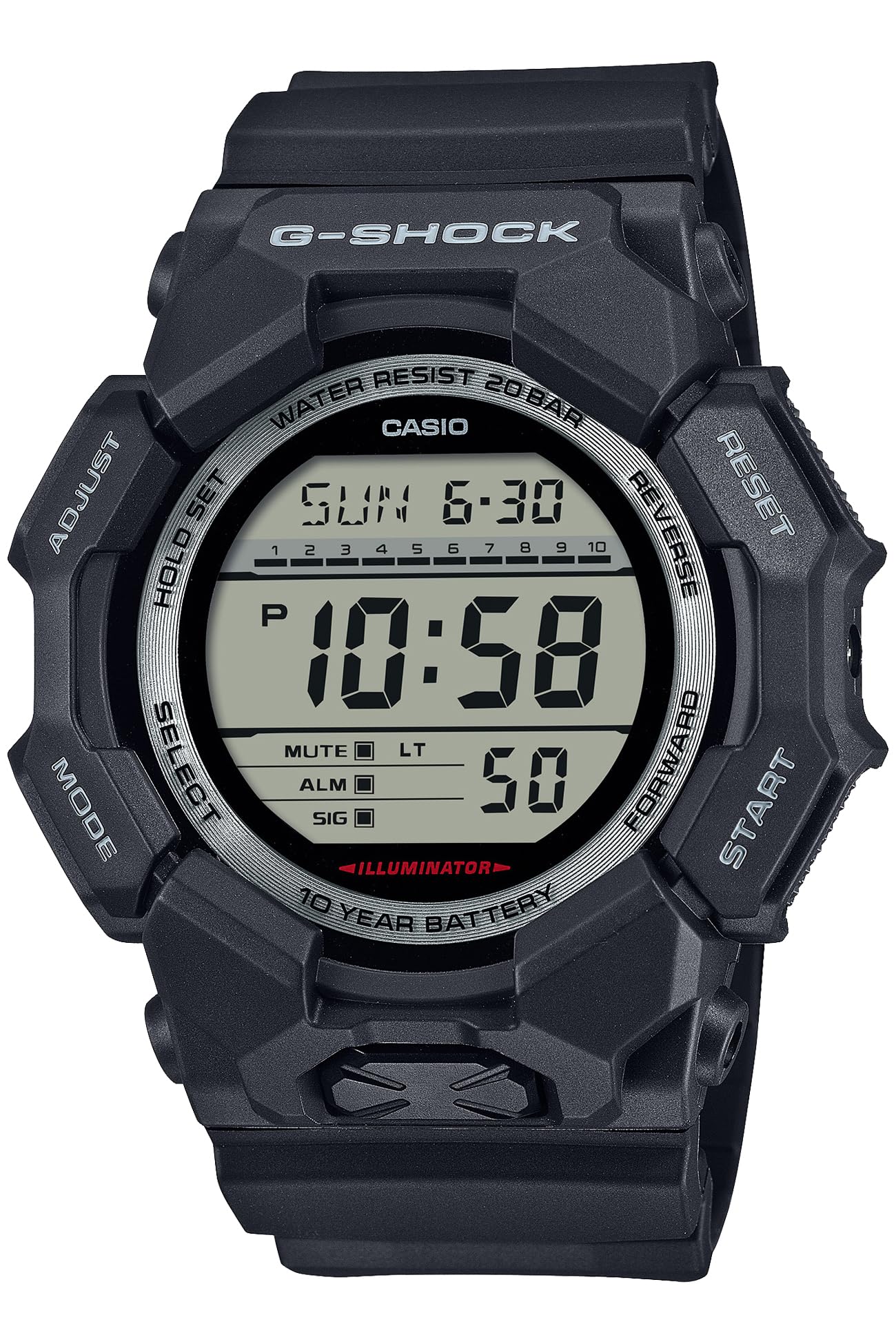 

[Casio] Часы G-Shock [Оригинальный отечественный продукт] Длительный срок службы батареи использует биомассу пластика GD-010-1JF мужские черные
