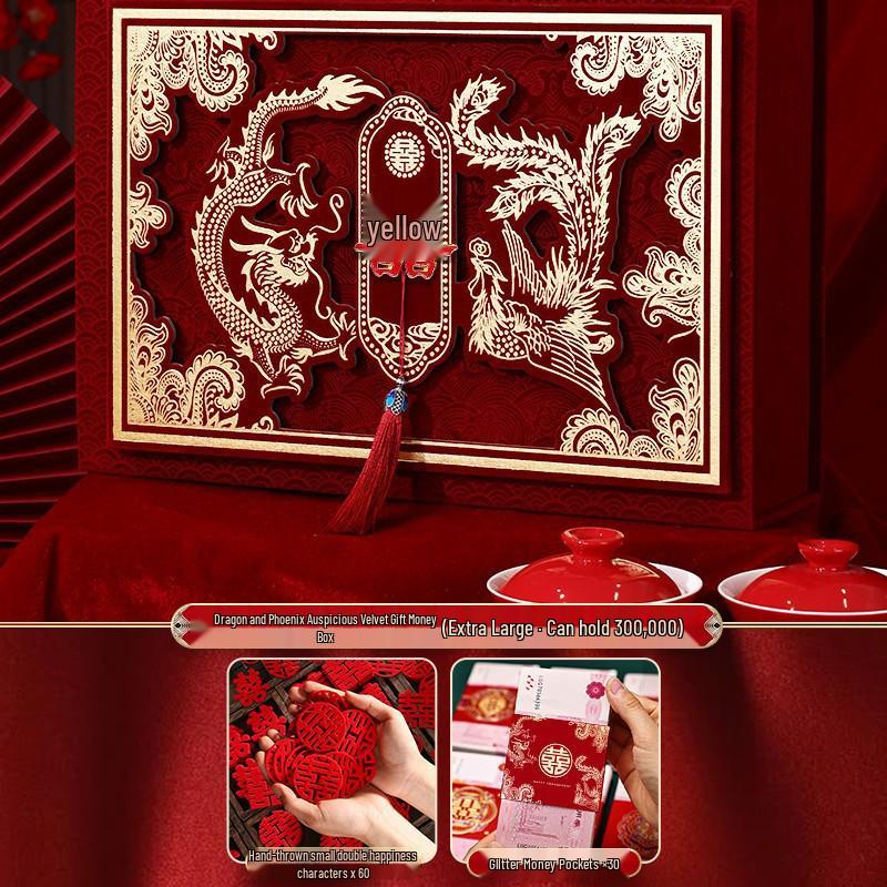 Luxury Betrothal Gift Box: Elegant Engagement & Wedding Decoration for Bride Price Cash