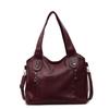 Solid Color Pu Tote Bag For Women With Large Capacity And Crossbody Style For Daily Use