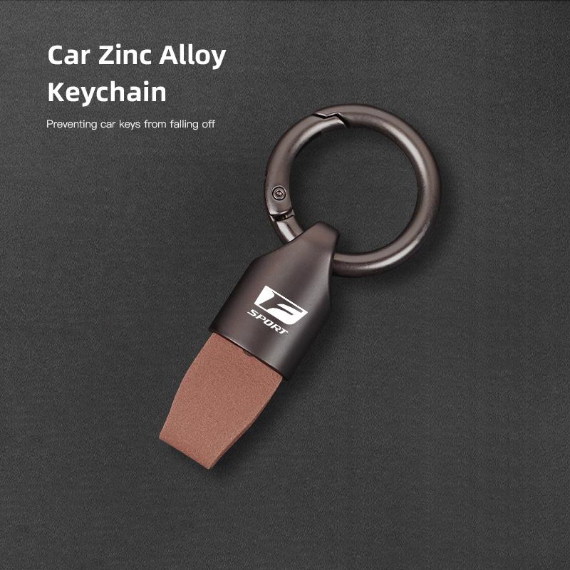 ctbkmg1 Luxury Leather Metal Key Chain Keychain Key Ring Holder For Lexus IS250 IS200 CT200h GS300 LS430 RX450h LX570 IS300 ES300h