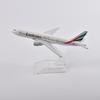 Scala 1/400 16cm Air Emirates Airlines Boeing 777 Airways Modello di Aereo Aerei in Metallo pressofuso