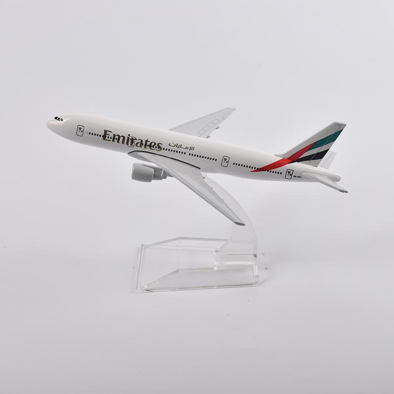 Scala 1/400 16cm Air Emirates Airlines Boeing 777 Airways Modello di Aereo Aerei in Metallo pressofuso