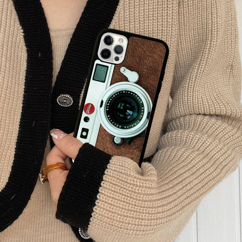 Retro Vintage Camera Shockproof Phone Case For IPhone 11 12 13 14 15 16 17 Pro Max Plus PC TPU Hard Cover
