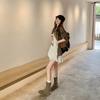 [Suding Home] Soft Aden Boots~ Retro Suede Belt Buckle Thick-soled Martin Pile Short Boots Women's Western Boots