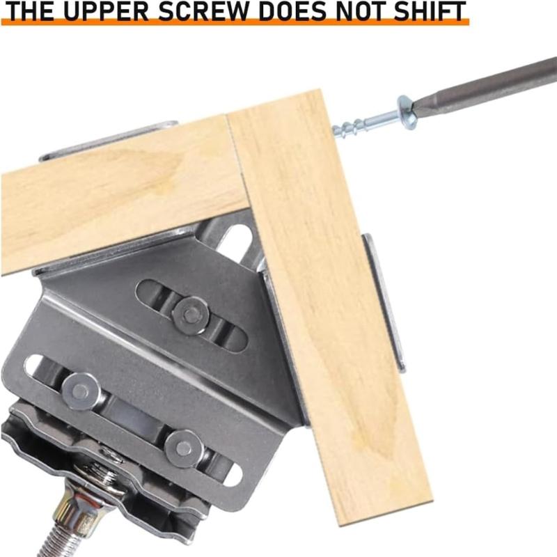 Stainless Steel 90 Degree Right Angle Clamp For Woodworking Welding And DIY Projects With Adjustable Rotating Jaw