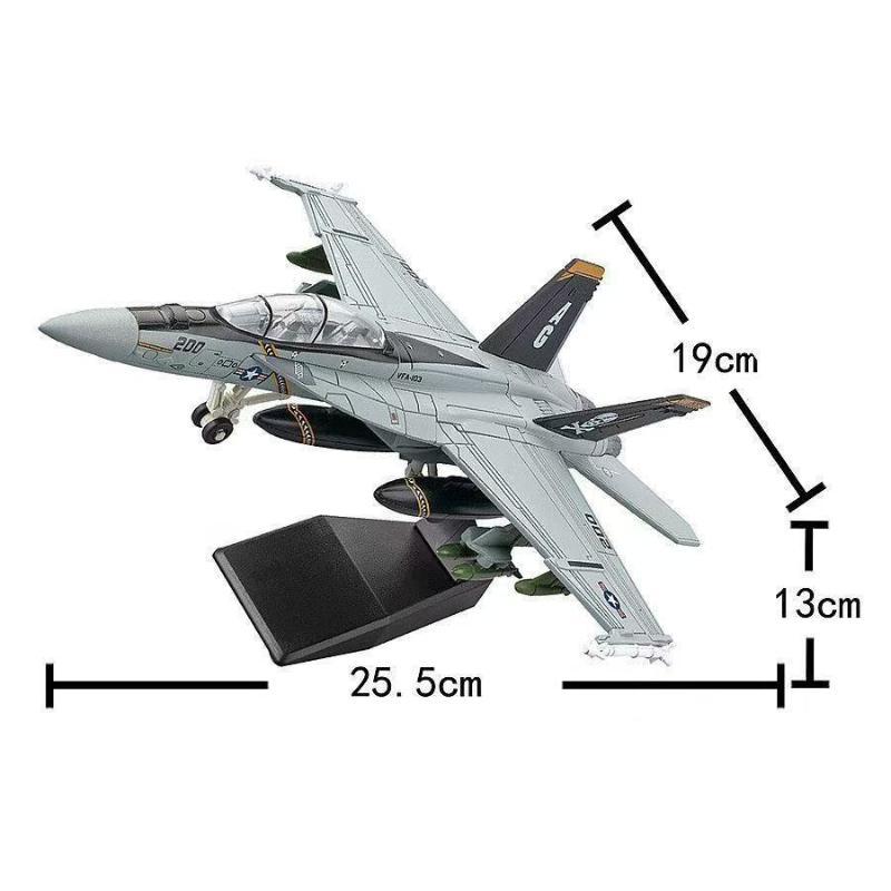 1:72 F/A-18F Fighter Jet Model Highly Detailed VF103 Grumman Tomcat Super Hornet Replica for Hobby Display one size