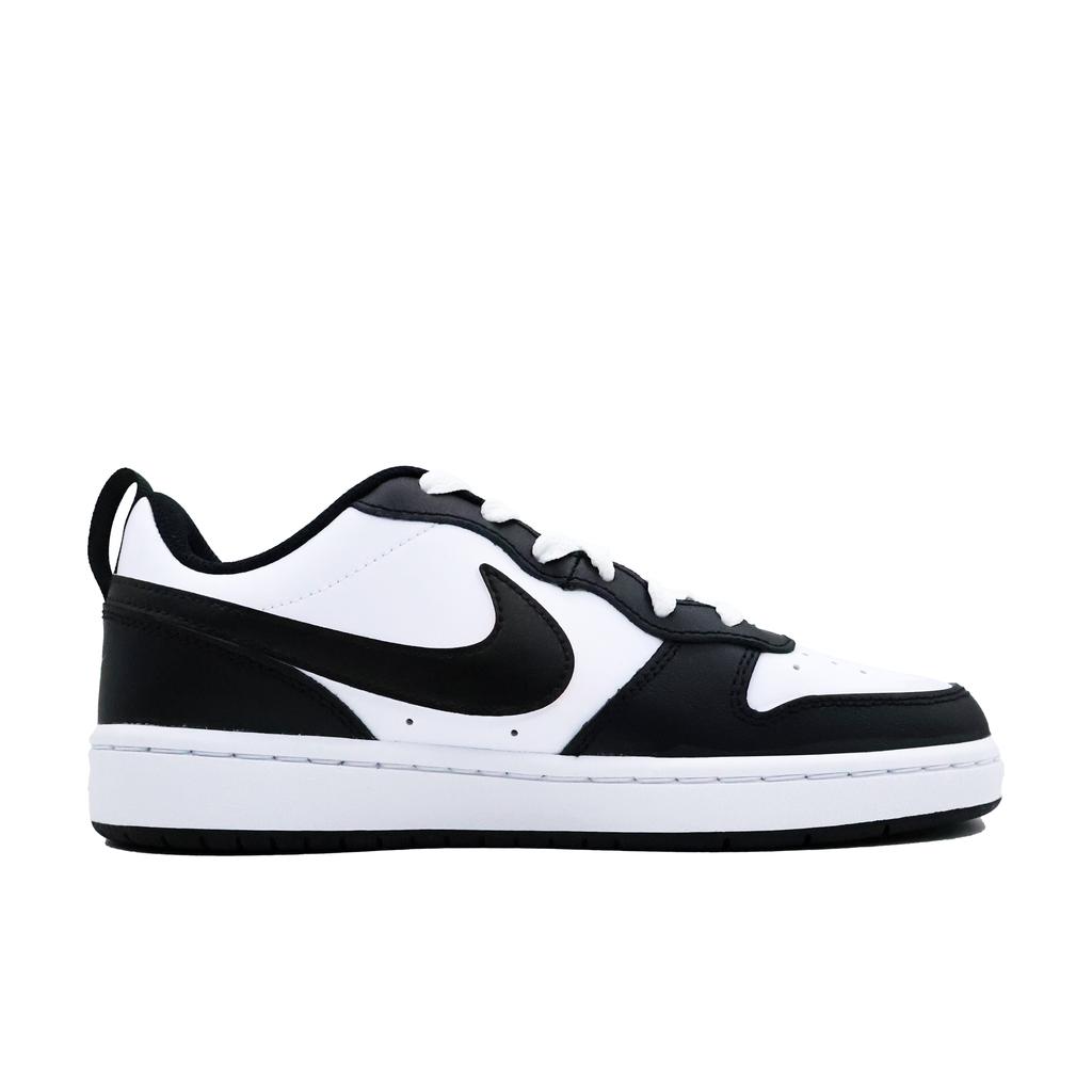 Nike Court Borough Wild Dream Collection, Lazy Panda Non Slip Lightweight Low Top Skateboard Shoes GS Black White BQ5448-115(Team271-)