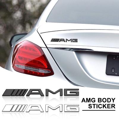 AMG Amblemi Araba Gövdesi Bagaj Metal Etiket Araba Rozeti Dekorasyon Aksesuarları C500 C200 C300 A B C E GLA CLA GLK GL ML GLE İçin
