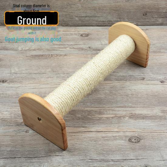 

Когтеточка для кошек из цельного дерева и лазалки с конопляным ковриком - Игрушки и принадлежности для кошек